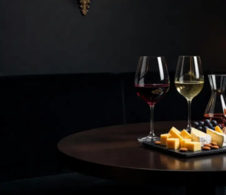 Prywatna degustacja win prowadzona przez sommeliera przy eleganckim stole